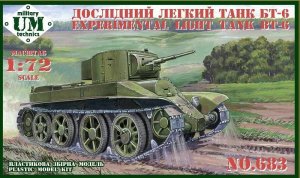 UNIMODELS UM-MT 683 - 1:72 Experimental Light Tank BT-6
