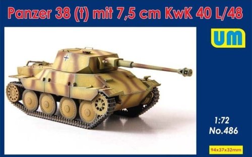 Go to product UNIMODELS 486 - 1:72 Panzer 38(t) with 7,5 cm KwK 40 L/48