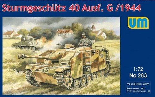 Go to product UNIMODELS 283 - 1:72 Sturmgeschutz 40 Ausf. G 1944