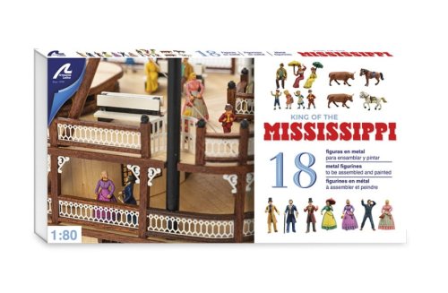 Go to product ARTESANIA LATINA 20515F - 1:80 Set of 18 Metal Figurines: King Of The Mississippi