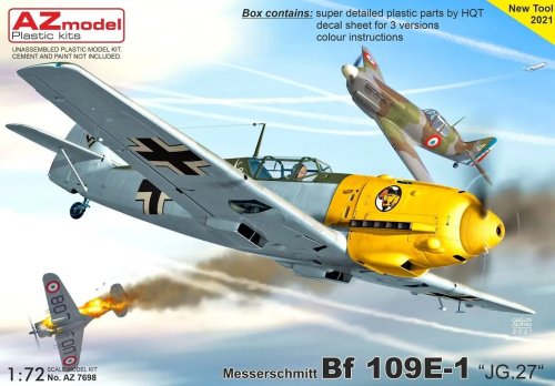 Go to product AZ MODEL AZ 7698 - 1:72 Messerschmitt Bf 109E-1 JG.27