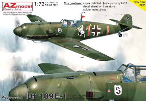 Go to product AZ MODEL AZ 7697 - 1:72 Messerschmitt Bf 109E-1 JG.26