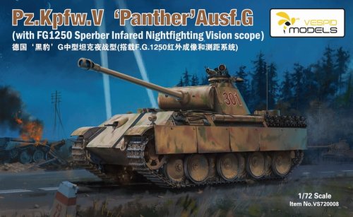 Go to product VESPID MODELS VS720008 - 1:72 Pz.Kpfw.V Panther Ausf.G with FG1250 Infrared Vision Scope