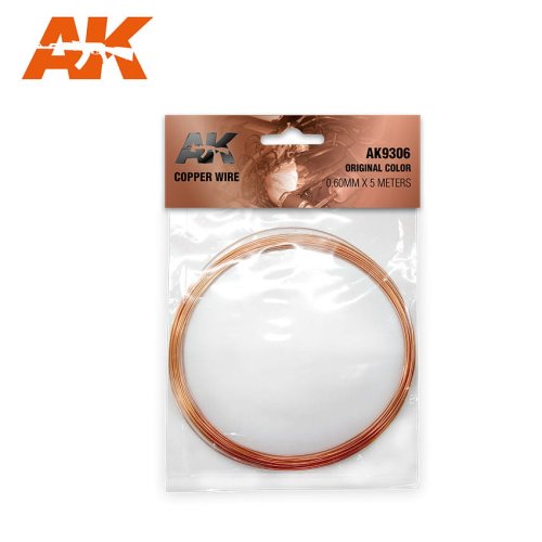 Go to product AK INTERACTIVE 9306 - Drut miedziany 0.6mm x 5m