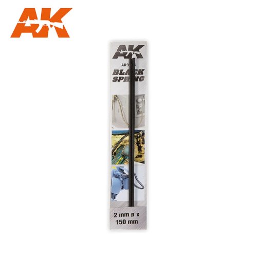Go to product AK INTERACTIVE 9193 - Sprężyny czarne 2mm Ø - 2 szt x 15 cm