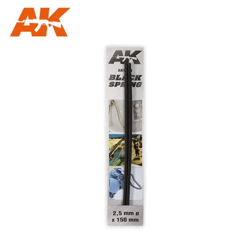 Go to product AK INTERACTIVE 9191 - Sprężyny czarne 2.5mm Ø - 2 szt x 15 cm