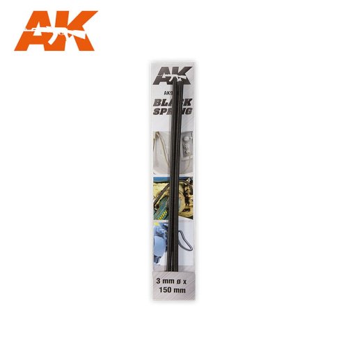 Go to product AK INTERACTIVE 9189 - Sprężyny czarne 3mm Ø - 2 szt x 15 cm