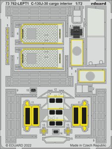 EDUARD 73762 - 1:72 C-130J-30 cargo interior