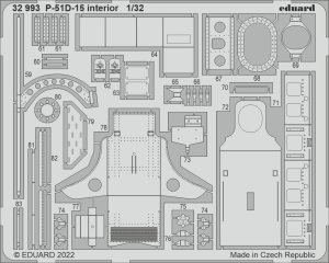 EDUARD 32993 - 1:32 P-51D-15 interior