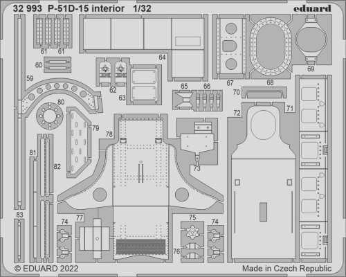 Go to product EDUARD 32993 - 1:32 P-51D-15 interior