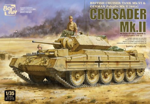 Go to product BORDER BT015 - 1:35 Crusader Mk.II British Cruiser Tank Mk.VI & German Pzkpfw.Mk V 746(e)
