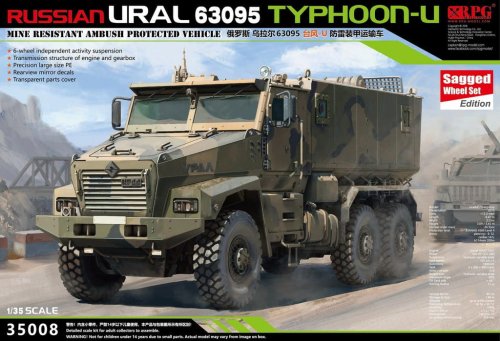 Go to product RPG MODEL 35008A - 1:35 Russian URAL 63095 Typhoon-U MRAP w/ Sagged Wheel Set
