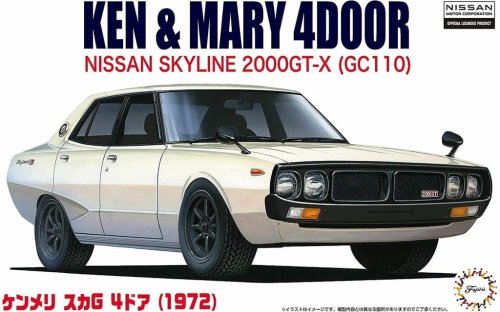 Go to product Fujimi 046228 1:24 ID-5 Ken & Mary 4DOOR Nissan Skyline 2000GT-X (GC110)