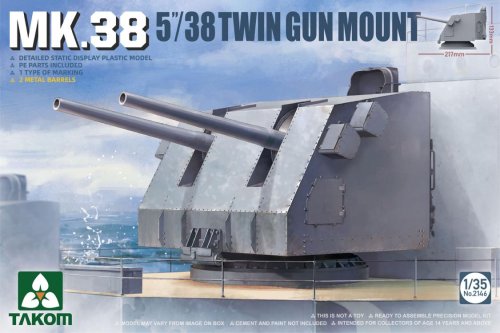 Go to product TAKOM 2146 - 1:35 MK.38 5"/38 Twin Gun Mount