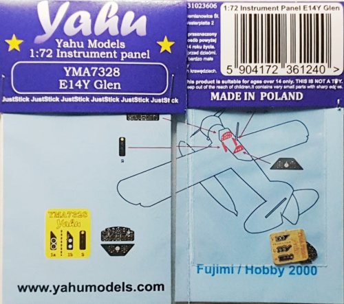 Go to product YAHU YMA7328 - 1:72 E14Y Glen tablica przyrządów
