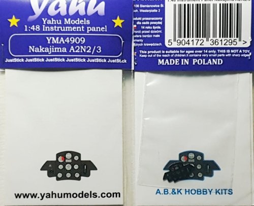 Go to product YAHU YMA4909 - 1:48 Nakajima A2N2 /3 tablica przyrządów