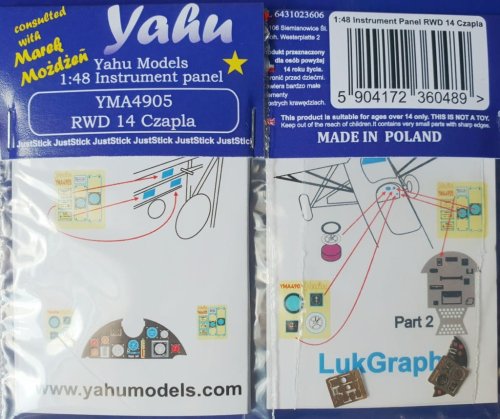 Go to product YAHU YMA4905 - 1:48 RWD-14 Czapla tablica przyrządów