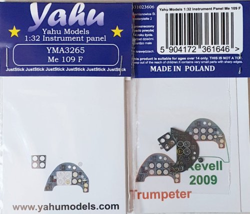 Go to product YAHU YMA3265 - 1:32 Messerschmitt Me 109 F tablica przyrządów