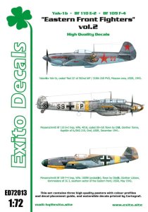 EXITO DECALS ED72013 - 1:72 Eastern Front Fighters vol.2 - Yak 1b - Bf 110 - Bf 109