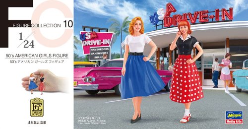 Go to product HASEGAWA FC10 29110 - 1:24 50's American Girl's Figure