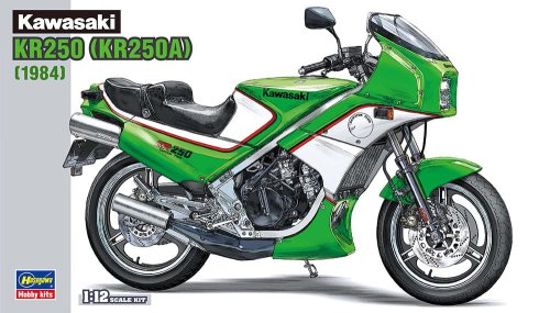 Go to product HASEGAWA 21512 BK12 - 1:12 Kawasaki KR250 (KR250A) 1984