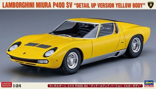 Go to product HASEGAWA 20511 - 1:24 Lamborghini Miura P400 SV Detail Up Version Yellow Body