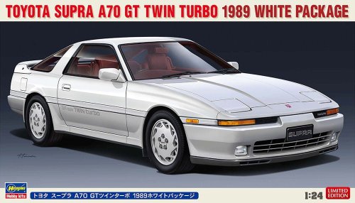 Go to product HASEGAWA 20504 - 1:24 Toyota Supra A70 GT Twin Turbo 1989 White Package