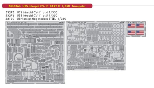 Go to product EDUARD BIG5364 - 1:350 USS Intrepid CV-11 Part II