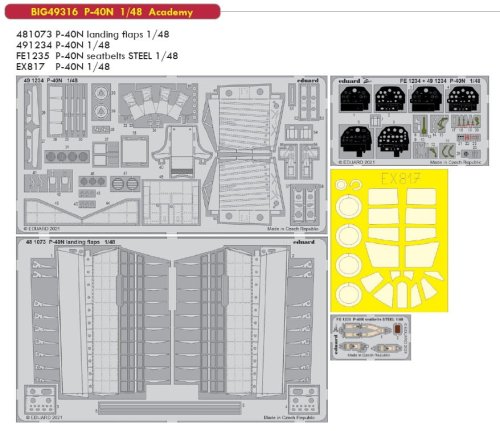 Go to product EDUARD BIG49316 - 1:48 P-40N
