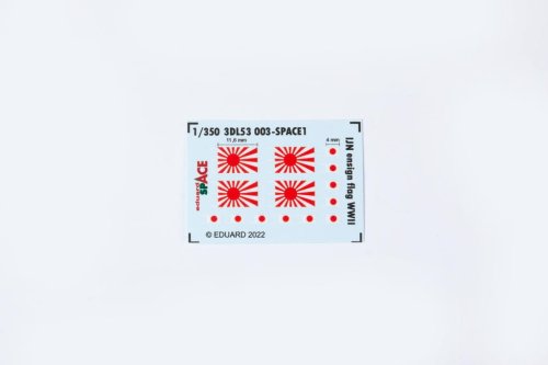 Go to product EDUARD 3DL53003 - 1:350 IJN ensign flag WWII Space 3D Decals