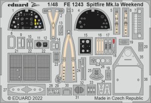 EDUARD FE1243 - 1:48 Spitfire Mk.Ia Weekend