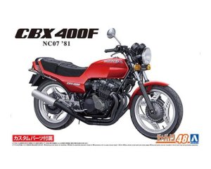 AOSHIMA 06232 - 1:12 Honda NC07 CBX400F Monza Red