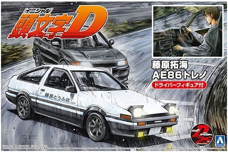 Go to product AOSHIMA 05954 - 1:24 Fujiwara Takumi AE86 Trueno (Project-D Ver.) with Figure