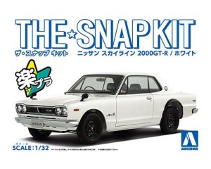 AOSHIMA 05883 - 1:32 Nissan Skyline 2000 GT-R - White Snapkit