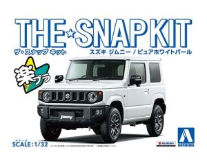 AOSHIMA 05817 - 1:32 Suzuki Jimny - Pure White Pearl Snapkit