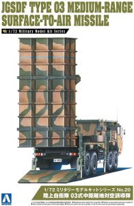 AOSHIMA 05539 - 1:72 JGSDF Type 03 Medium-Range Surface-To-Air Missile