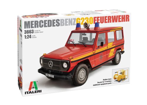 Go to product Italeri 3663 - 1:24 Mercedes Benz G230 Feuerwehr