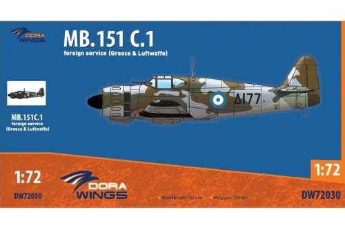 Go to product Dora Wings DW 72030 - 1:72 MB.151 C.1 foreign service (Greece & Luftwaffe)