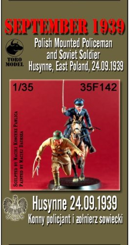 Go to product Toro Model 35F142 - 1:35 Wrzesień 1939 - Husynne, 24.09.1939 Konny policjant i żołnierz sowiecki