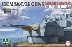 Takom 2147 - 1:35 15 cm SK C/28 Guns Bismarck Bb II/Stb II Turret