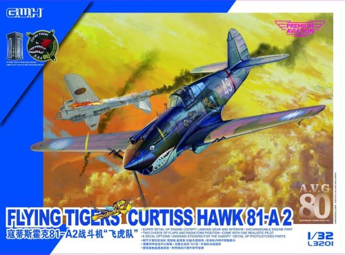 Go to product GREAT WALL HOBBY L3201 - 1:32 Flying Tigers Curtiss Hawk 81-A2