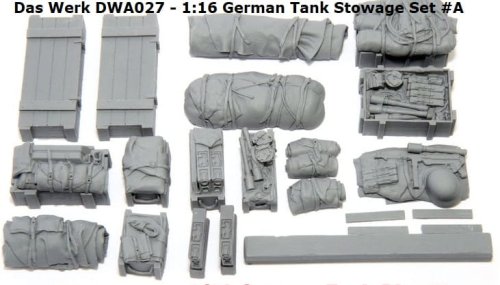 Go to product Das Werk DWA027 - 1:16 German Tank Stowage Set #A