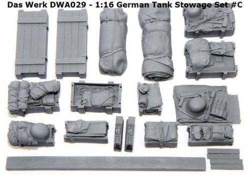 Go to product Das Werk DWA029 - 1:16 German Tank Stowage Set #C