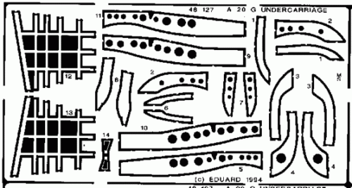 Go to product EDUARD 48127 - 1:48 A-20 undercarriage
