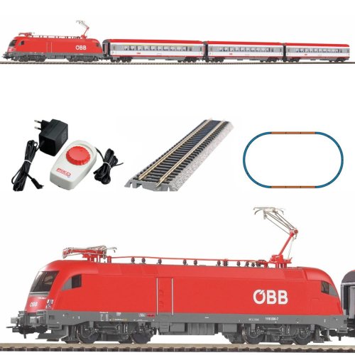 Go to product PIKO 97947 H0 Kolejka elektryczna ÖBB z lokomotywą Taurus i wagonami osobowymi IC