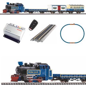 PIKO 57142 H0 Kolejka elektryczna pociąg Cyrku Roncalli z parowozem