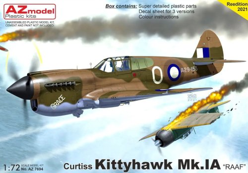 Go to product AZ Model AZ 7694 - 1:72 Curtiss Kittyhawk Mk.Ia RAAF