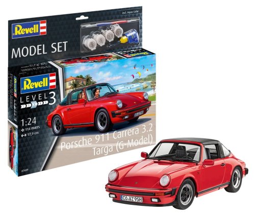 Go to product Revell 67689 - 1:24 Porsche 911 Carrera Targa G model z farbami