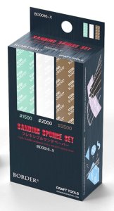Border BD0016-X - Sanding blocks set, grits #1500 #2000 #2500