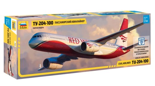 Go to product ZVEZDA 7023 - 1:144 Tupolev TU-204-100